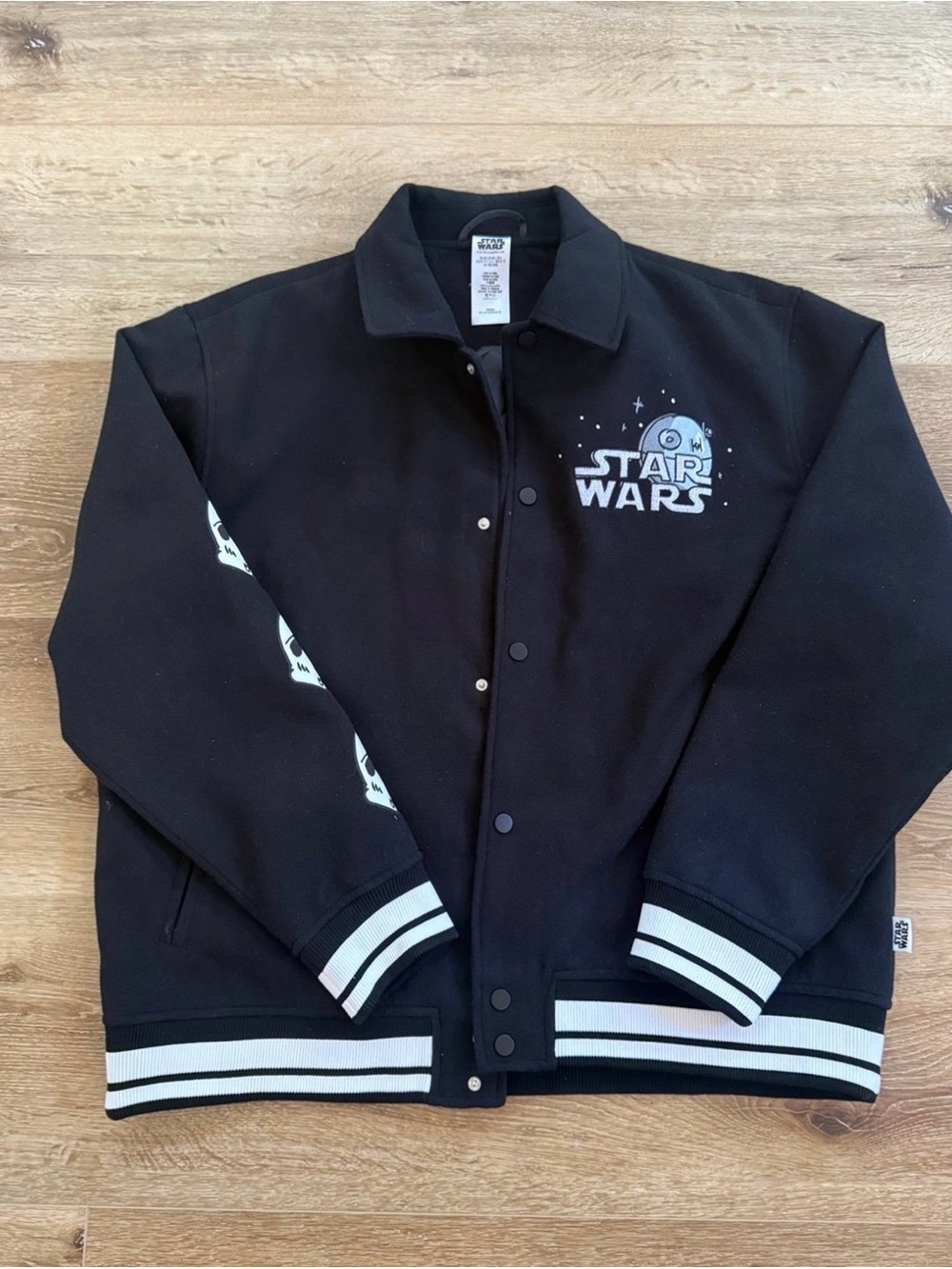 NWT Star Wars x Disney | Darth Vader and Storm Troopers | Varsity Jacket | Sz L